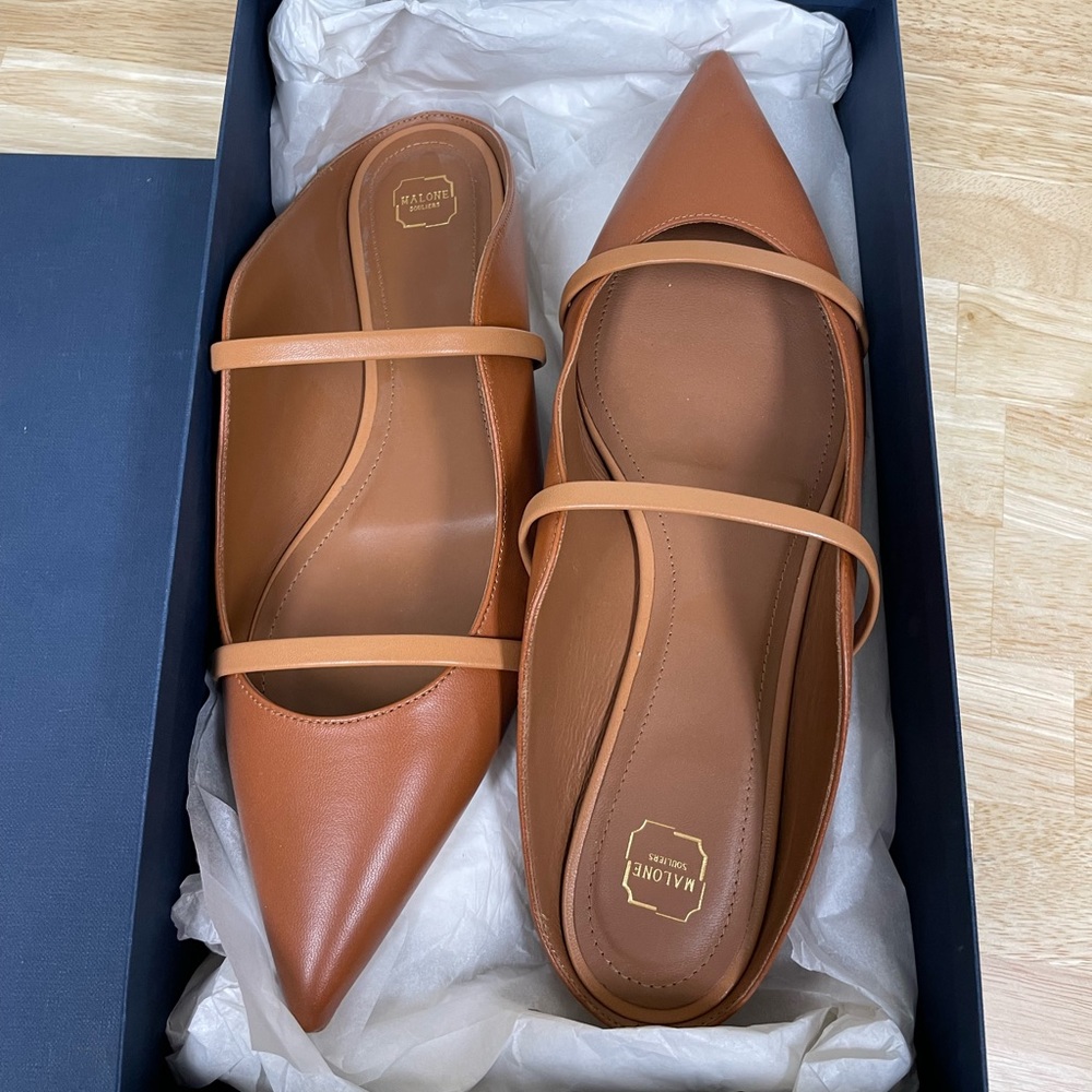 Malone Souliers Maureen Dual-Band Slide Ballerina Flats 41 / 11